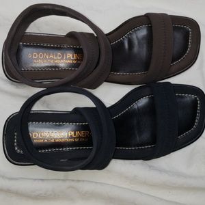 Brown Donald J. Pliner AnkleWrap BlockHeel Sandal